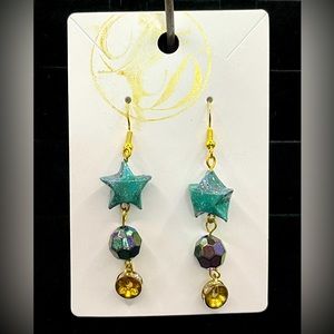 Lucky Little Star origami star earrings LLS01